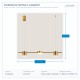 LIGHT FIXTURES HANGING TRIPLE LED 24W 75x150 GOLD 144-10001