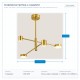 LIGHT FIXTURES HANGING QUADRIPLE LED 30W 105x38 GOLD 144-10007 LIGHT FIXTURES HANGING QUADRIPLE LED 30W 105x38 GOLD 144-10007