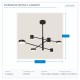 LIGHT FIXTURES HANGING SIX-LIGHT LED 24W 143x27 BLACK 3CCT 144-10018 LIGHT FIXTURES HANGING SIX-LIGHT LED 24W 143x27 BLACK 3CCT 144-10018