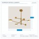 LIGHT FIXTURES HANGING SIX-LIGHT LED 36W 143x47 GOLD 144-10019 LIGHT FIXTURES HANGING SIX-LIGHT LED 36W 143x47 GOLD 144-10019