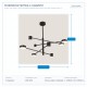 LIGHT FIXTURES HANGING EIGHT-LIGHT LED 48W 143x56 BLACK 144-10022 LIGHT FIXTURES HANGING EIGHT-LIGHT LED 48W 143x56 BLACK 144-10022