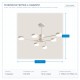 HANGING CEILING LIGHT SIXFOLD LED 54W 79x28 WHITE 144-10027