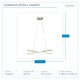 CEILING LIGHT FIXTURE HANGING OVAL LED 40W 670x200x200 4000K GOLD MATT 144-15016 CEILING LIGHT FIXTURE HANGING OVAL LED 40W 670x200x200 4000K GOLD MATT 144-15016