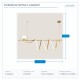 LIGHT FIXTURES HANGING LINEAR LED 55W+1xG9 3000Κ L15012x36 GOLD 144-16004