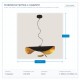 LIGHT FIXTURES HANGING LED 12W Φ60x130 GOLD/BLACK 144-16016