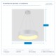 LIGHT FIXTURES HANGING ROUND LED 30W 3000Κ Φ45x15 WHITE 144-17010