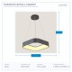 ПЕНДЕЛ КВАДРАТЕН LED 40W 3000K СИВ ПЕНДЕЛ КВАДРАТЕН LED 40W 3000K СИВ