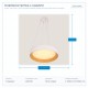 LIGHT FIXTURES HANGING ROUND LED 30W 3000Κ Φ45x11 WHITE/WOOD OAK 144-17022