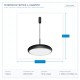 ПЕНДЕЛ LED 30W 3CCT ЧЕРЕН D45*H150CM