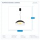ПЕНДЕЛ ЧЕРЕН LED 30W D45*H194CM ПЕНДЕЛ ЧЕРЕН LED 30W D45*H194CM