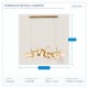 LIGHT FIXTURES HANGING 5xE14 105x14x40 GOLD/WHITE 144-20000 LIGHT FIXTURES HANGING 5xE14 105x14x40 GOLD/WHITE 144-20000