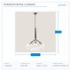 LIGHT FIXTURES HANGING 3xE27 Φ45x60 BLACK 144-20009 LIGHT FIXTURES HANGING 3xE27 Φ45x60 BLACK 144-20009