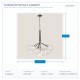 LIGHT FIXTURES HANGING 4xE27 Φ50x60 BLACK 144-20010