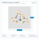 Ceiling Lighting Fixture Hanging 8xΕ27 104x800x160 BRONZE/HONEY 144-23013 Ceiling Lighting Fixture Hanging 8xΕ27 104x800x160 BRONZE/HONEY 144-23013