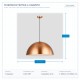 HIGH BAY LIGHTING Ε27 Φ600x120 COPPER 144-27002