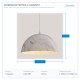 HIGH BAY LIGHTING E27 Φ400x200 WHITE/MARBLE 144-27011 HIGH BAY LIGHTING E27 Φ400x200 WHITE/MARBLE 144-27011