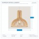 LIGHT FIXTURES HANGING SIMPLE E27 Φ35*156,5 WOOD 144-30000 LIGHT FIXTURES HANGING SIMPLE E27 Φ35*156,5 WOOD 144-30000