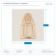 LIGHT FIXTURES HANGING SIMPLE E27 Φ29x16 WOOD 144-30002 LIGHT FIXTURES HANGING SIMPLE E27 Φ29x16 WOOD 144-30002