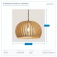 ПЕНДЕЛ SIMPLE E27 Ф450X150 ДЪРВО ПЕНДЕЛ SIMPLE E27 Ф450X150 ДЪРВО