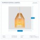 ПЕНДЕЛ SIMPLE E27 Ø400X400 ДЪРВО ПЕНДЕЛ SIMPLE E27 Ø400X400 ДЪРВО