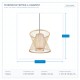 ПЕНДЕЛ BAMBOO D34,5XH162,5 E27 ПЕНДЕЛ BAMBOO D34,5XH162,5 E27