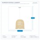 LIGHT FIXTURES HANGING SIMPLE E27 MAX 60W BAMBOO 144-31007 LIGHT FIXTURES HANGING SIMPLE E27 MAX 60W BAMBOO 144-31007