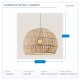 LIGHT FIXTURES HANGING SIMPLE E27 Φ360x260 WHITE ROPE 144-32001 LIGHT FIXTURES HANGING SIMPLE E27 Φ360x260 WHITE ROPE 144-32001
