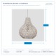 CEILING LIGHT FIXTURE SIMPLE Ε27 MAX40W Φ40x47cm WHITE ROPE 144-32004 CEILING LIGHT FIXTURE SIMPLE Ε27 MAX40W Φ40x47cm WHITE ROPE 144-32004