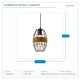 CEILING LIGHT FIXTURE Ε27 165,5*H157,5 ROPE & METAL 144-32008 CEILING LIGHT FIXTURE Ε27 165,5*H157,5 ROPE & METAL 144-32008
