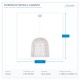 ПЕНДЕЛ RATTAN БЯЛ E27 60W D50X200 ПЕНДЕЛ RATTAN БЯЛ E27 60W D50X200