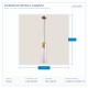 ПЕНДЕЛ SIMPLE Φ10X190 ПРОЗРАЧЕН/ЗЛАТЕН ПЕНДЕЛ SIMPLE Φ10X190 ПРОЗРАЧЕН/ЗЛАТЕН