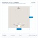 LIGHT FIXTURES HANGING HAT E27 40x140 WHITE 144-46000 LIGHT FIXTURES HANGING HAT E27 40x140 WHITE 144-46000