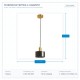 ПЕНДЕЛ SIMPLE E27 Ф150 ЗЛАТО/ЗЕЛЕНО ПЕНДЕЛ SIMPLE E27 Ф150 ЗЛАТО/ЗЕЛЕНО