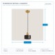ПЕНДЕЛ SIMPLE E27 Ф15X18 ЗЛАТО/ЧЕРНО ПЕНДЕЛ SIMPLE E27 Ф15X18 ЗЛАТО/ЧЕРНО