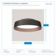 CEILING LIGHT FIXTURE LED 60W Φ700x90 3000K BLACK/COFFEE GOFRE 144-51009