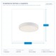 CEILING LIGHT FIXTURE WHITE LED 30W D41*H6cm 3CCT 144-51010 CEILING LIGHT FIXTURE WHITE LED 30W D41*H6cm 3CCT 144-51010