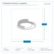 CEILING LIGHT FIXTURE  WHITE LED 30W 45*H12.5CM  3CCT 144-51014