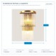 ARTE ILLUMINA WALL MOUNTED FIXTURE 2xΕ14 25x43 GOLD 144-52000 ARTE ILLUMINA WALL MOUNTED FIXTURE 2xΕ14 25x43 GOLD 144-52000