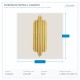 WALL MOUNTED FIXTURE 2xΕ14 22x56 GOLD 144-52004 WALL MOUNTED FIXTURE 2xΕ14 22x56 GOLD 144-52004