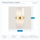WALL MOUNTED FIXTURE 2xE14 20x45 GOLD 144-52005 WALL MOUNTED FIXTURE 2xE14 20x45 GOLD 144-52005
