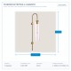 WALL MOUNTED E27 10x70 TRANSPARENT/GOLD 144-56002 WALL MOUNTED E27 10x70 TRANSPARENT/GOLD 144-56002