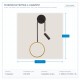WALL MOUNTED STICK LED A 13W 20x48 BLACK/GOLD 144-58006 WALL MOUNTED STICK LED A 13W 20x48 BLACK/GOLD 144-58006
