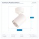 SPOT CEILING SIMPLE GU10 S1980 WHITE 144-60000 SPOT CEILING SIMPLE GU10 S1980 WHITE 144-60000