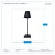 TABLE LAMP TOUCH RECHARGEABLE LED 3,5W BLACK 144-70012 TABLE LAMP TOUCH RECHARGEABLE LED 3,5W BLACK 144-70012