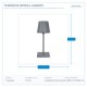 TABLE LAMP TOUCH RECHARGEABLE LED  3,5W ELEPHANT GREY 144-70014
