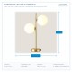 TABLE LAMP WITH 2 GLOBES 2xG9 30x53 GOLD 144-72001 TABLE LAMP WITH 2 GLOBES 2xG9 30x53 GOLD 144-72001