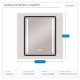 RECTANGULAR MIRROR TOUCH SWITCH LED 20W 3CCT 600*800mm 144-88004