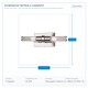 LIGHT FIXTURE FOR BATHROOM 2xG9 ΜΑX 5W 330x90x100 SATIN 145-21001 LIGHT FIXTURE FOR BATHROOM 2xG9 ΜΑX 5W 330x90x100 SATIN 145-21001