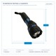 LED FLASHLIGHT ALUMINUM WATERPROOF BLUE 145-24520