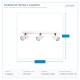SPOT BAR TRIPLE GU10 WHITE/ BLACK 145-25008 SPOT BAR TRIPLE GU10 WHITE/ BLACK 145-25008